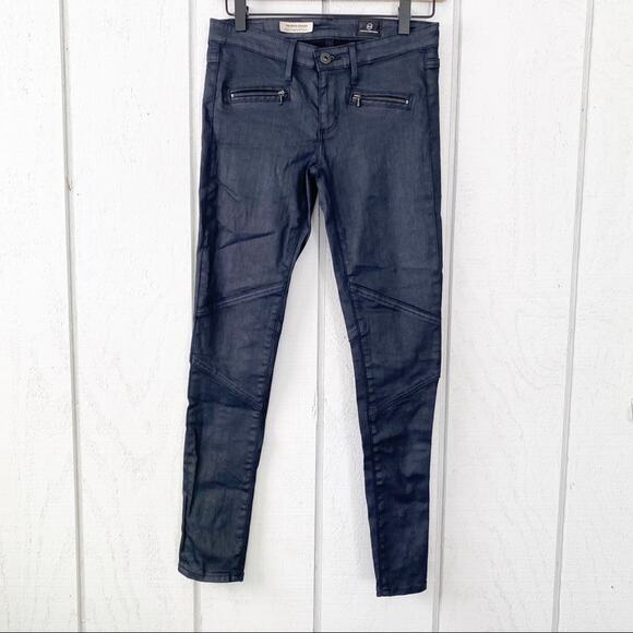 AG Adriano Goldschmied Moto Ankle Zip Leggings - Picture 1 of 9